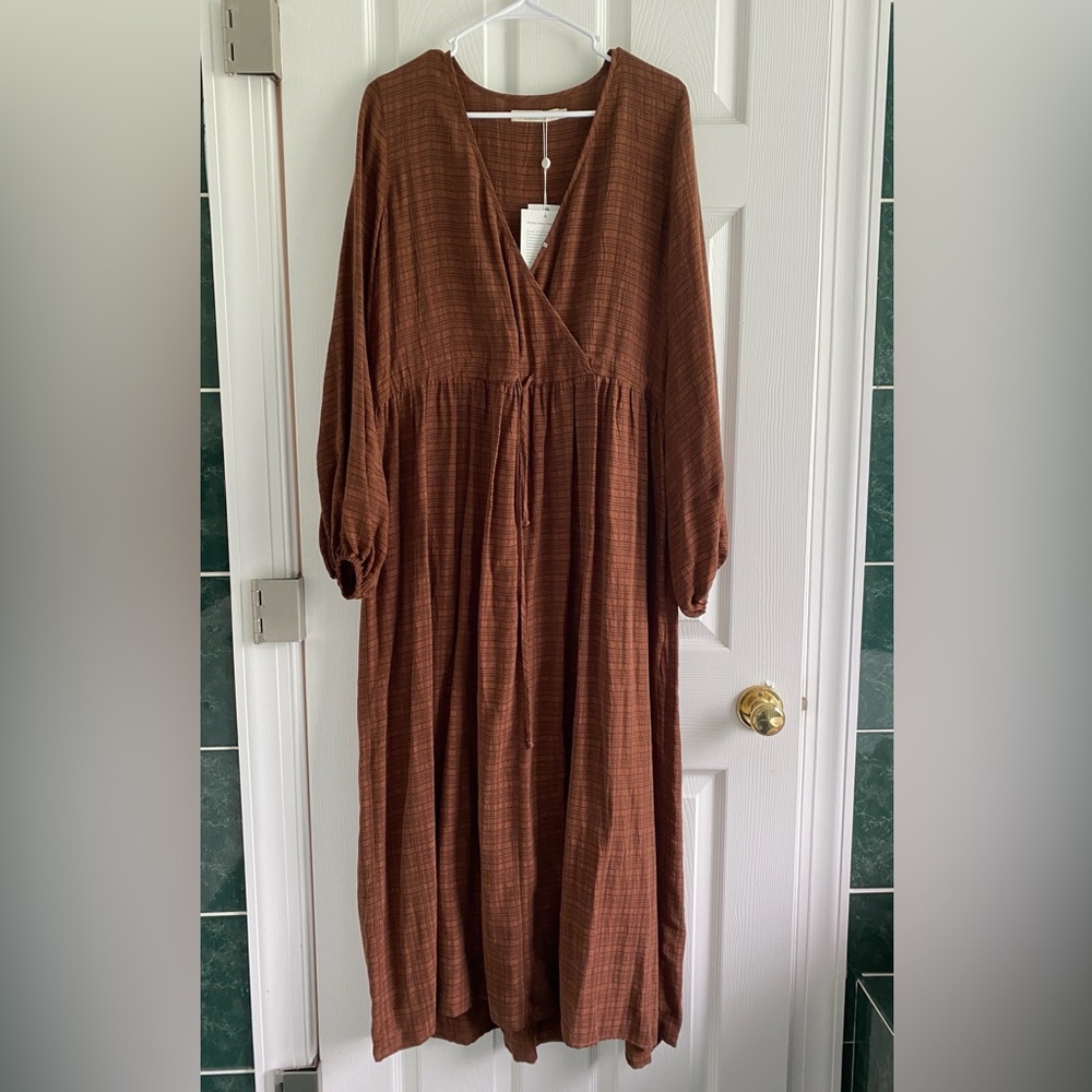 Christy Dawn Brown Maxi Dress